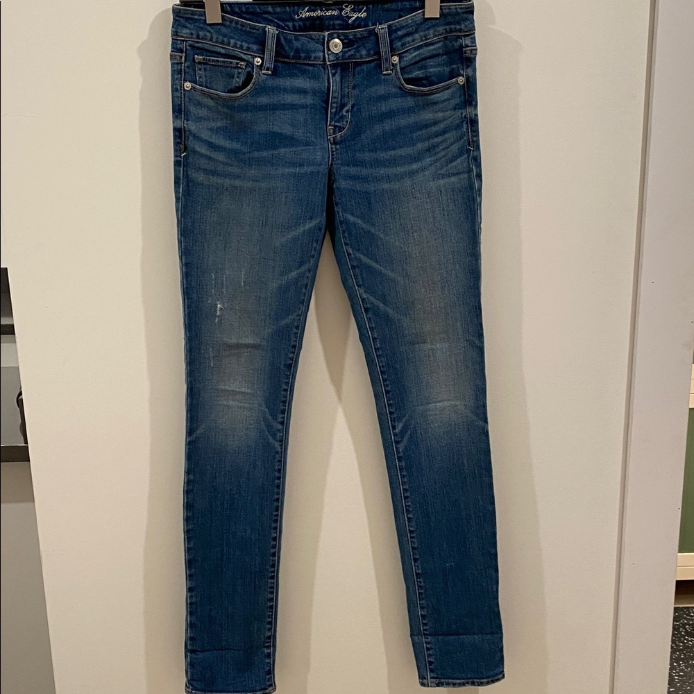 American Eagle Outfitters Women's medium Blue Skinny Jeans